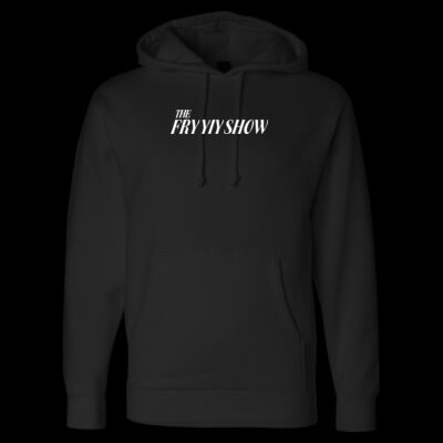 The Fry Yiy Show Heavyweight Hooded Sweatshirt - Black (Puff) Thumbnail