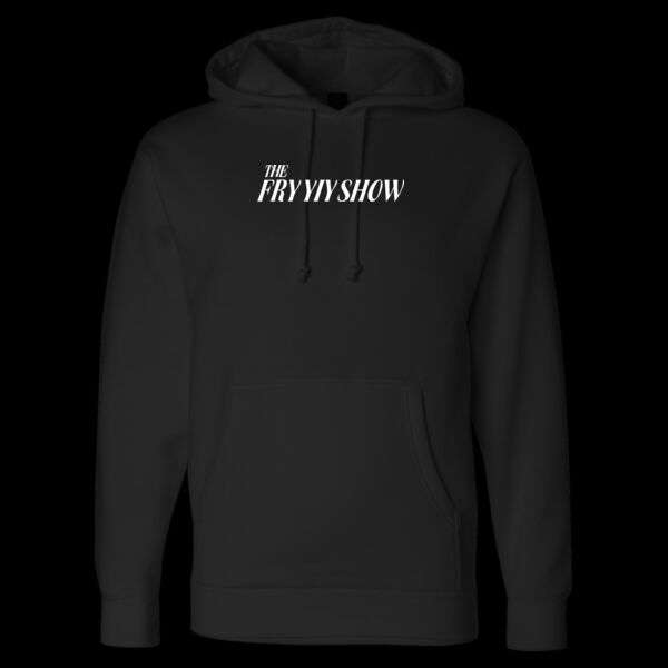 The Fry Yiy Show Heavyweight Hooded Sweatshirt - Black (Puff) Thumbnail
